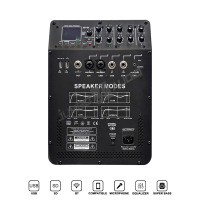 Sistema de Sonido PA de Columna Activa Portátil de 3 Secciones, 600W+200W, Mezclador Incorporado, Preajustes DSP, TWS para Entrada de Guitarra, Iglesia, Eventos en Vivo