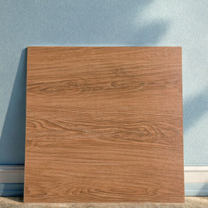 600x600mm 레드 다크 브라운 재고 프로모션 골동품 매트 우드 그레인 대리석 영감 바닥 벽 질감 미끄럼 방지 도자기 타일 - Product Image 4