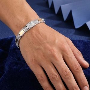 925 <b>Silver</b> Gold Tone Trendy Designer Charm Bracelet <b>for</b> <b>Men</b> and Women Luxury Adjustable Jewelry Gift Dviti Jewels - Product Image 4