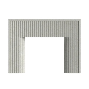 Newstar Curve Marbre Carrelage Cheminée Surround <span class=keywords><strong>pour</strong></span> Décoration de Salon de Luxe - Product Image 1