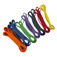 Bandas de estiramiento para ejercicio al por mayor, bandas de resistencia TPE para entrenamiento al aire libre y gimnasio con logotipo personalizado