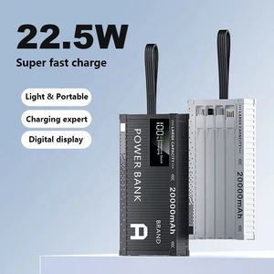 Batterie externe GaN Tech 30000 mAh ultra-mince à <span class=keywords><strong>charge</strong></span> rapide avec affichage LED, forme personnalisée pour camping et téléphone - Product Image 5