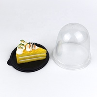 Boîte d'emballage individuelle en plastique transparent pour mini-gâteaux, pâtisseries et desserts, avec dôme