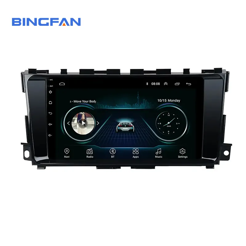 닛산 알티마 티아나 2012-2016 9 인치 2 Din GPS 와이파이 1 + 16GB/2 + 32GB 자동차 플레이어 네비게이션 안드로이드 9.1 자동차 라디오