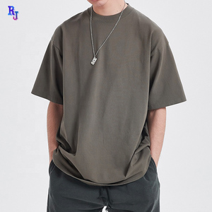 เสื้อยืดโอเวอร์ไซส์คุณภาพสูง ดีไซน์ไหล่ตก ทรงหลวม สำหรับผู้ชาย รับสกรีนลายตามสั่ง - Product Image 1
