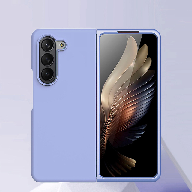 Luxury Silicon Foldable Case for Z Fold 5 4 3 Candy Color Real Silicone Phone Case for Samsung Galaxy Z Fold 4 5