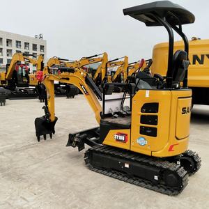 L'excavatrice sur chenilles Sany SY18U est équipée d'un dispositif de travail inclinable, la mini-excavatrice SY18 avec une pelle de bulldozer. - Product Image 5