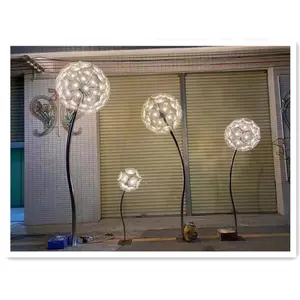 2022 fashionable pakistan led decoration light led night lamp decoration modern crystal dandelion pendant light