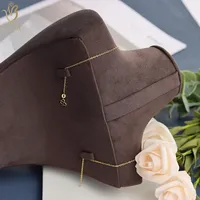Présentoir de Luxe Unique en Velours pour Colliers, Mannequin de Présentation de Bijoux, Buste de Présentation de Bijoux