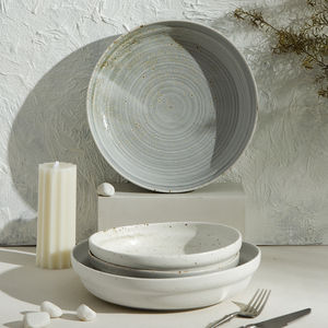 סיטונאי מסעדה סיטונאית ידידותי לסביבה ריאקטיב ייחודי ריאקטיבי כחול לבן זיגוג קרמיקה צלחת וכלי שולחן פורצלן מלונות - Product Image 5