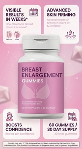 Gummies Efficaces pour l'Amélioration Mammaire Marque Blanche – Complément Alimentaire Herbal pour le Soutien et le Raffermissement des Seins chez la Femme, Favorise une Peau Saine - Product Image 3