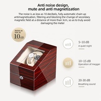 Remontoir de montre automatique MINEESI personnalisé, fait main, de luxe, écologique, durable, 2+3 emplacements, en bois d'ébène, finition laquée brillante, couleur crème