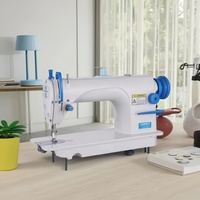 Meilleure Machine à Coudre Industrielle Point Noué à Bras Long et Haute Vitesse, Monoaiguille avec Moteur Puissant pour Nouveaux Vêtements, Robes et Confections