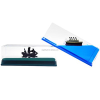Prêt à expédier, bouteille de dérive fluide de bateau de pirate noir simple et créatif, cadeau de bureau décompression décoratif
