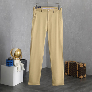 MUTIAN <span class=keywords><strong>Pantaloni</strong></span> da <span class=keywords><strong>Uomo</strong></span> Business Primaverili ed Estivi Morbidi di Alta Gamma Versatili Classici a Gamba Dritta <span class=keywords><strong>Elasticizzati</strong></span> Tinta Unita Casual #RL-056 - Product Image 2