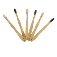 Brosse à dents jetable biodégradable en bambou naturel pour adultes, enfants, maison, voyage, hôtel, poils doux et moyennement durs