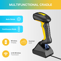 NETUM Wireless 2D 1D Bar Code Reader 2600mAh Perlindungan Jatuh Tahan Guncangan Tahan Debu Bebas Genggam untuk Windows Mac Android IOS RD-1202W