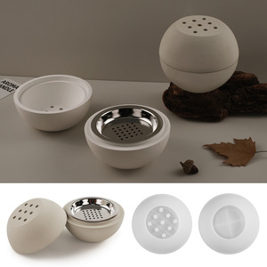 Quemador de incienso de bola redonda Simple, molde de silicona, taza de aromaterapia de estilo nórdico, taza especial de aromaterapia, decoración del hogar - Product Image 3