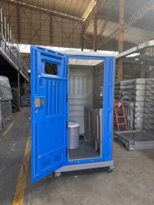 Di động Toilette phòng nhà tắm nhà vệ sinh nhựa di chuyển sản phẩm Trung Quốc nhà máy Tiny nhà ngoài trời sử dụng chi phí thấp bán hàng - Product Image 6