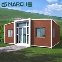 Maisons préfabriquées modulaires de luxe en panneaux sandwich, structure en acier, design moderne, pour expédition en conteneur