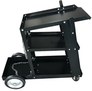 Black Stable Workshop for MIG TIG ARC Plasma Cabinet Welding Cart