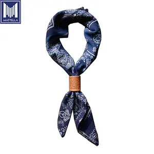 indigo dyeing printing pattern 100% cotton vintage selvedge motorcycle denim men bandanas kerchief scarf