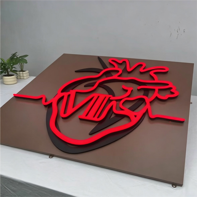 Professional Storefront Frontlit LED Acrylic 3D Illuminated Business Signage IP65 Waterproof Customizable Multi-color Lighting