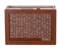 Tirelire en bois personnalisable et écologique, style islamique, pour compter les billets USD EUR GBP, pots à monnaie, cadeaux Ramadan Aïd Moubarak