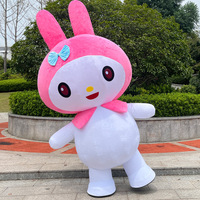 Costume de mascotte de dessin animé gonflable personnalisable robe de Cosplay réaliste en peluche pour adultes pour les fêtes de vacances fantaisie