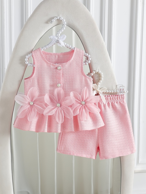 Baby Girl Toddler Summer Casual Pink