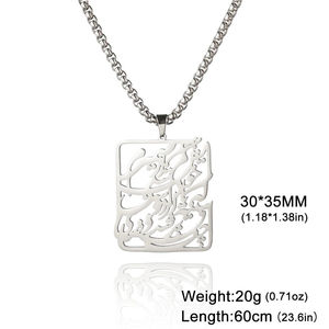 316l in acciaio inox Pvd placcato oro 18k Punk <span class=keywords><strong>amore</strong></span> iraniano persiano Hafez <span class=keywords><strong>poesia</strong></span> collana Farsi collana religiosa amuleto gioielli - Product Image 4