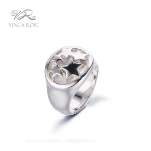 Venta caliente de china joyería de acero inoxidable de alta calidad filipina moda estrella anillo joyería mujeres al por mayor - Product Image 2