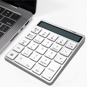 Portable Wireless numeric keypad Mini 23 Keys Rechargeable Scissor Switch Calculator Keyboard for Laptop Finance Office - Product Image 1