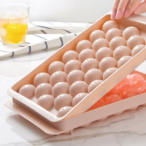 Direct Sale Manufacturer Creative 33-Cell Spherical Ice for Ball Mold <strong>Plastic</strong> <strong>Lid</strong> for Refrigerator Box Storage Storage <strong>Bins</strong> - Product Image 2
