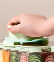 2024 Top Vendeur Accessoires De Cuisine 6 en 1 Alimentaire Dicer Oignon Légumes Chopper Mandoline Trancheuse Multifonctionnel Coupe-Légumes