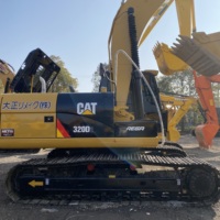 Excavatrice d'occasion Caterpillar CAT 320D 320D2 de fabrication japonaise, 20 tonnes, hydraulique, en bon état, prête à travailler