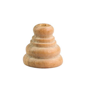 Wood Pagoda Beads 15MM Tapered Shape For <b>Bracelet</b> Making DIY Jewelry Accessories Natural Material - Product Image 4