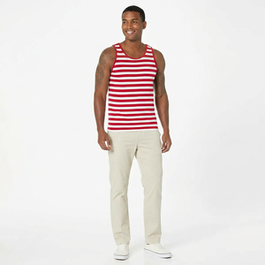 Débardeurs de course à compression sans manches pour hommes, respirants, en tissu tricoté super léger, pour la gym et le fitness - Product Image 1