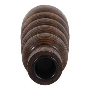 Porte-bougie empilable côtelé en bois de manguier 12 pouces pour la décoration intérieure, salon, chambre, cuisine, coiffeuse - Product Image 6