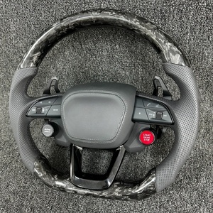 Adecuado para <span class=keywords><strong>Audi</strong></span> A1 A3 A4 A5 A6 A7 RS R8 RS3 C7 Q5 Q7 <span class=keywords><strong>S3</strong></span> 8V B8 B9 S4 Q3 Q8 TT Volante de fibra de carbono forjado personalizado - Product Image 3