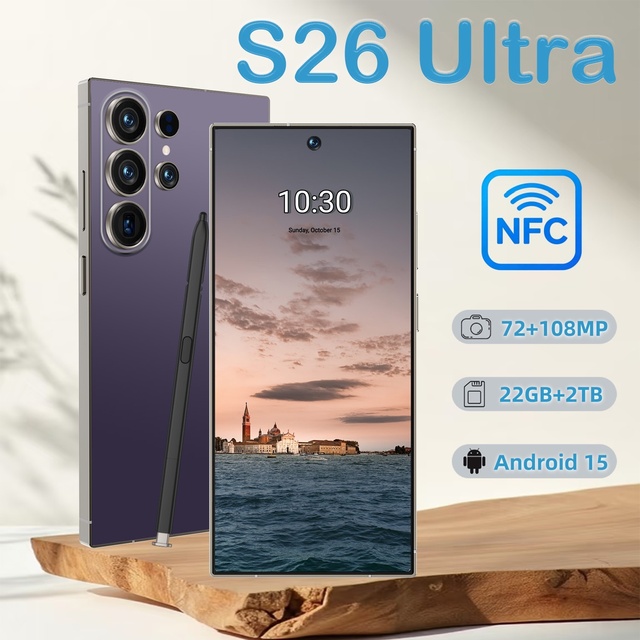2026 Flagship S26 Ultra 5G Smartphone 22GB+2TB Android 15 6.9" 10-Core Unlocked Dual SIM Global Sales