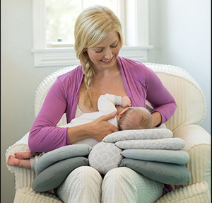 Cojín ajustable multifunción para <span class=keywords><strong>lactancia</strong></span> materna, funda lavable <span class=keywords><strong>en</strong></span> capas para alimentación de recién nacidos, almohada de - Product Image 6