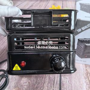 Vente directe usine – <span class=keywords><strong>Plaque</strong></span> <span class=keywords><strong>chauffante</strong></span> portable en acier inoxydable dépoli pour charbon de bois et tabac, four de chauffage au carbone 1000W 220V - Product Image 5