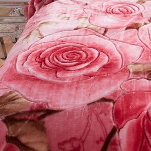 Couverture Raschel Double Épaisseur Luxe, <span class=keywords><strong>Plaid</strong></span> Doux et Chaud en Polaire Double Couche pour Lit et Canapé - Product Image 5