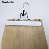 Nouvelles extensions de cheveux humains Genius Weft de haute qualité européennes, coupables, double trame, volume accru, 100g