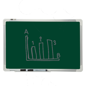 Fábrica al por mayor Oficina en casa pequeña tiza magnética marco de <span class=keywords><strong>aluminio</strong></span> tiza Greenboard - Product Image 1