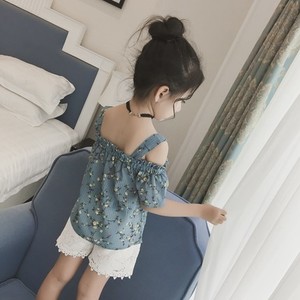 T-shirt tendance pour fille, manches longues, épaules dénudées, style halter, à prix avantageux - Product Image 3