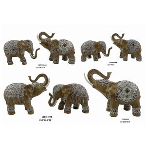 樹脂の家の装飾象の彫刻象の像 - Product Image 1