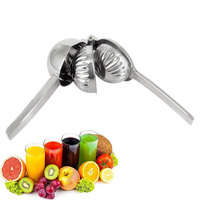 Vente chaude 2 en 1 De Poche Citron Vert Concasseur De Jus De Fruits Cuisine Presse-agrumes Presse À Main En Acier Inoxydable 304 Presse-agrumes Manuel