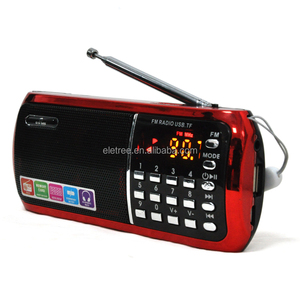 ลำโพงระบบเสียงไดอะแฟรมขนาดเล็กแบบ EL-715FM ไฟฉายแบบชาร์จไฟได้จอแสดงผล LED ดิจิตอลแบบ USB/TF เครื่องเล่น <span class=keywords><strong>MP3</strong></span>วิทยุ FM - Product Image 3